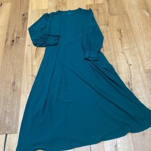 Forest Green Long Sleeve Dress